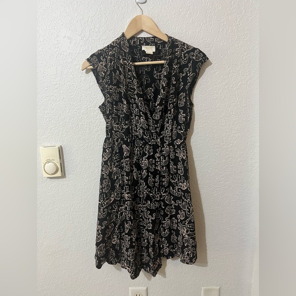 Anthropologie Maeve Elephant Noronha Faux Wrap Size XSmallP - Picture 1 of 12